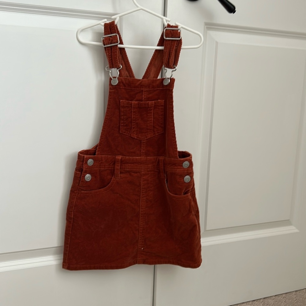 Cat & Jack orange/rust corduroy skirt all (overalls / skirt). Size 6